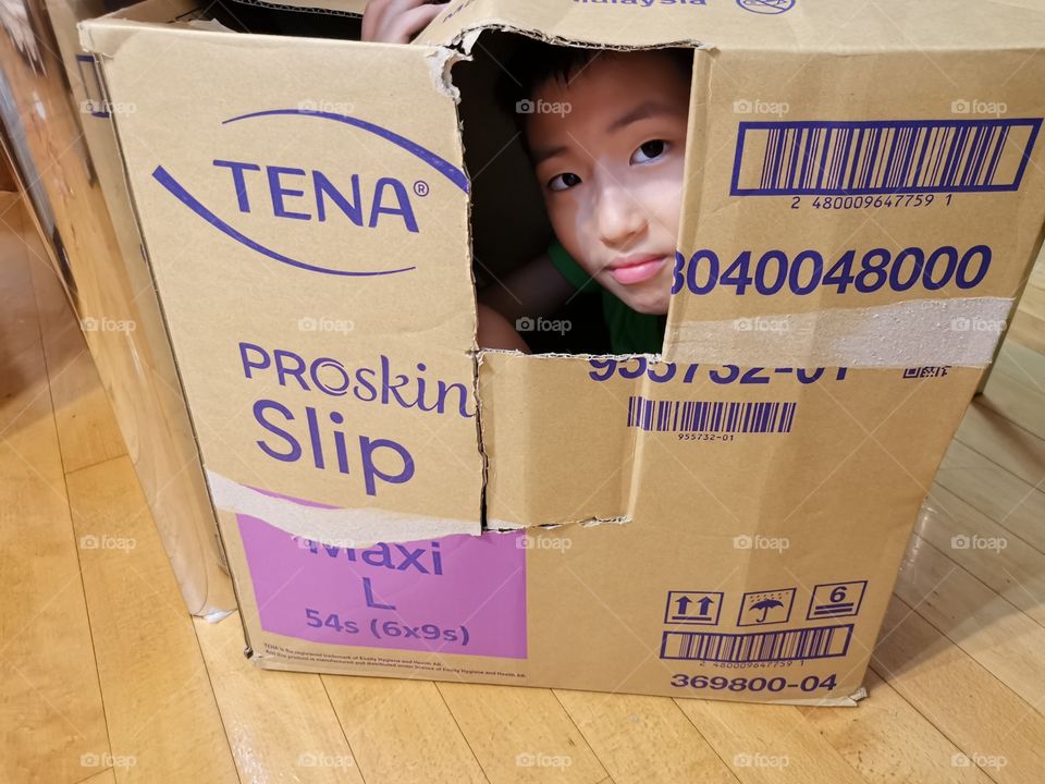 children in the box