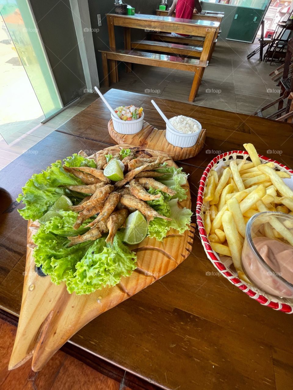 Peixe com batata frita