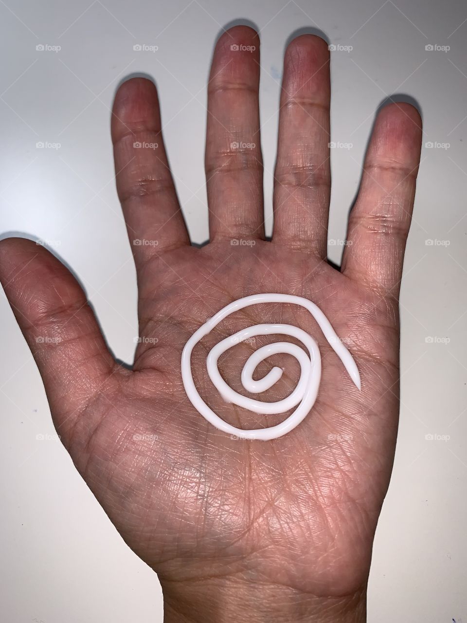 Moisturizing cream and lotion on my skin 