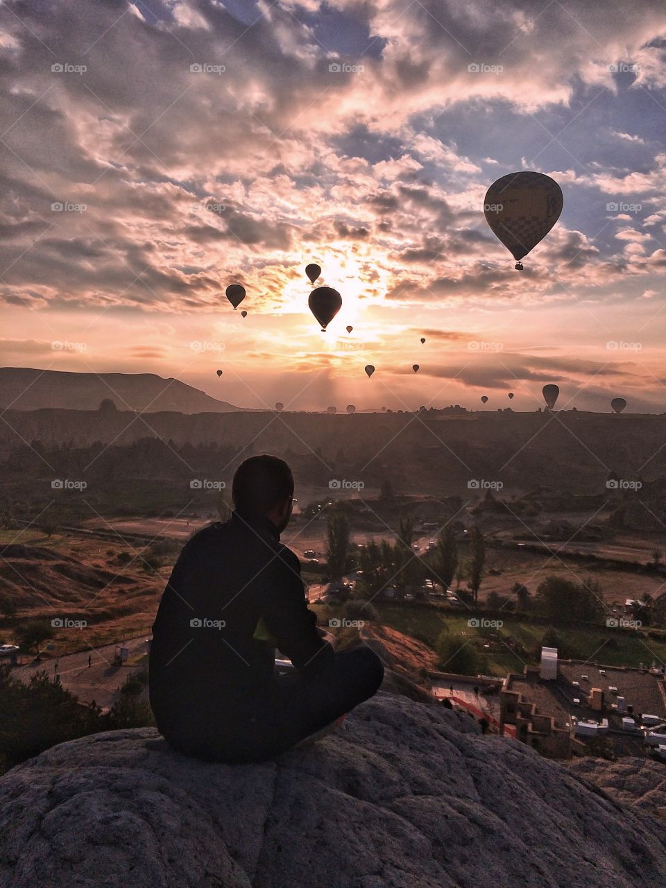 Hot air balloons