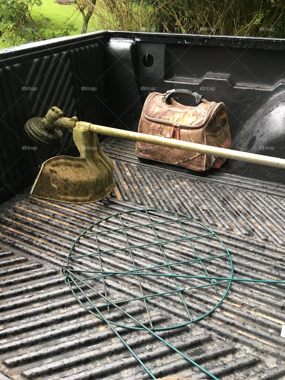 Helping a couple friends with work around their house on a nice and cloudy day .