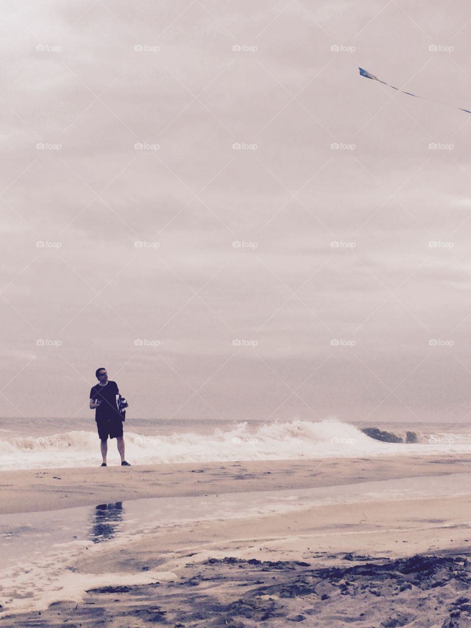 Beach, Water, Snow, Winter, Ocean