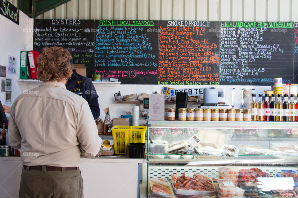 Ordering at the counter 