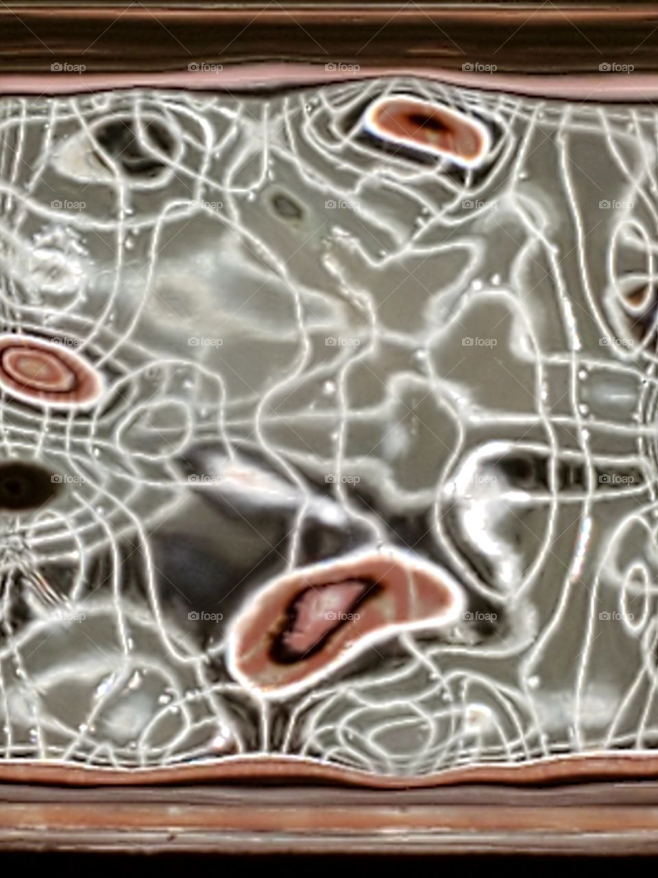 through a glass block