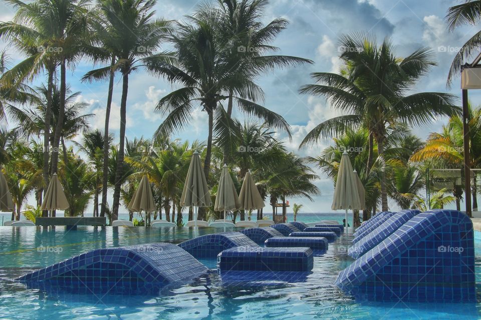 caribbean resort swiming pool