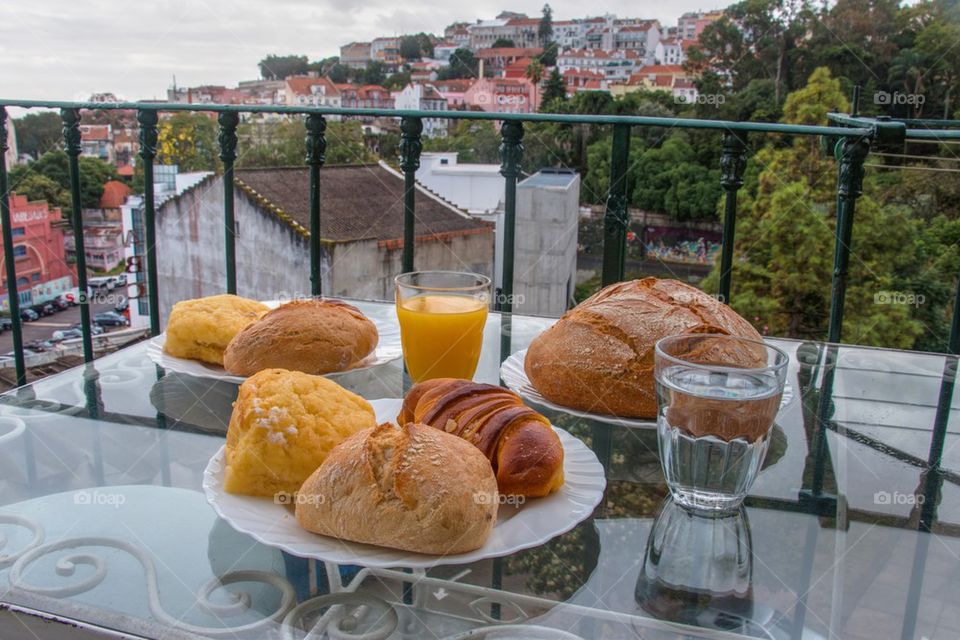 Breakfast in lisbon Portugal 