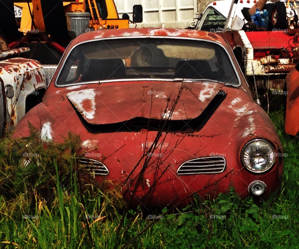 rust wreck old car junk by threeboydad