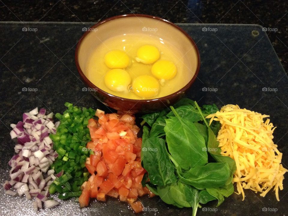 Breakfast veggie scramble