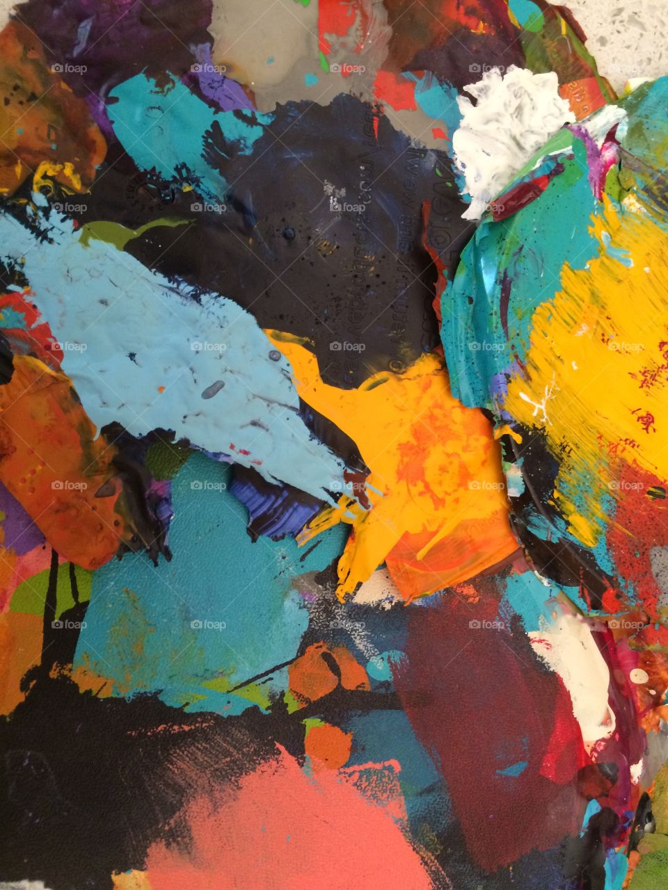 Close-up of painting on wall