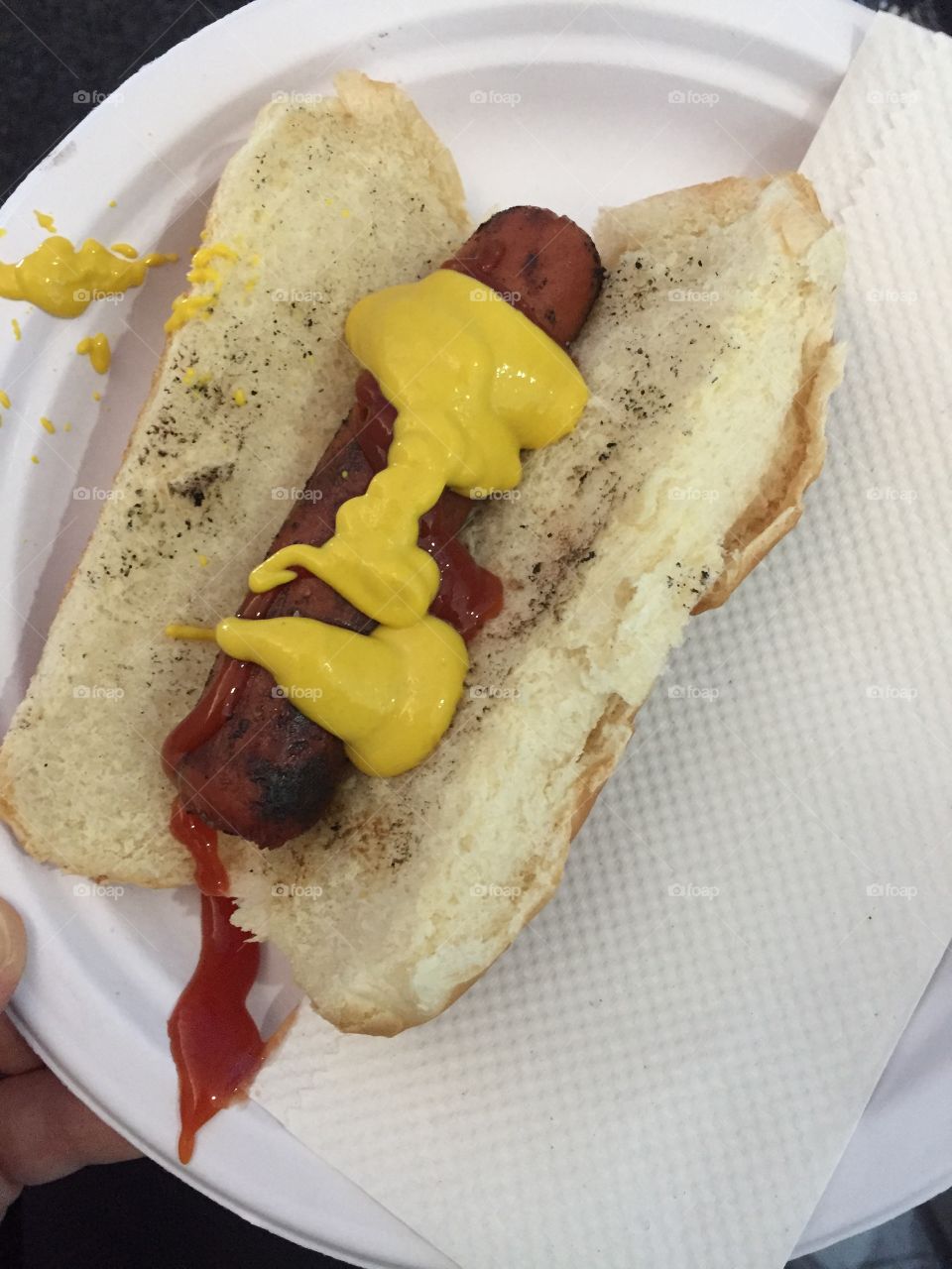 Kid made hotdog 