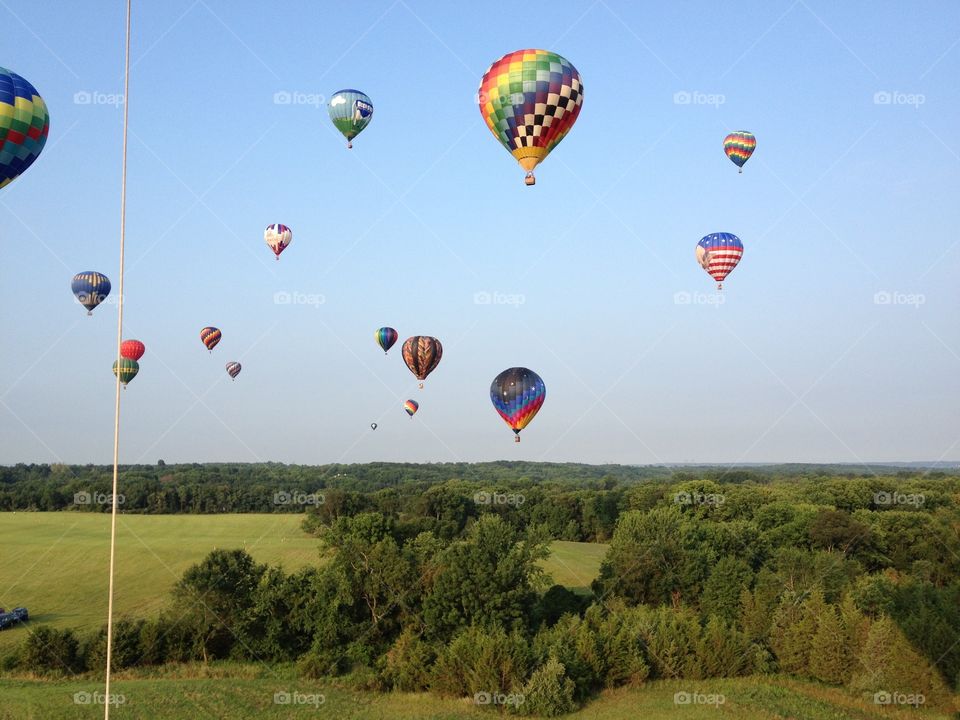 Up in a hot air balloon