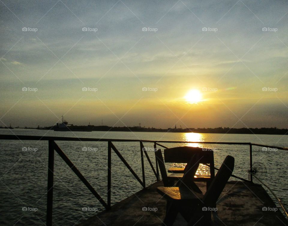 sunrises sunset and the moon