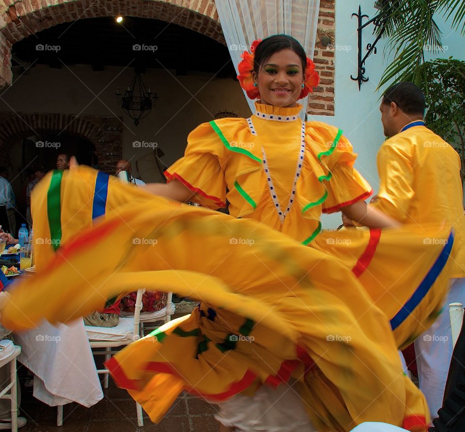 Beatiful dancer. Beautiful girl dancing