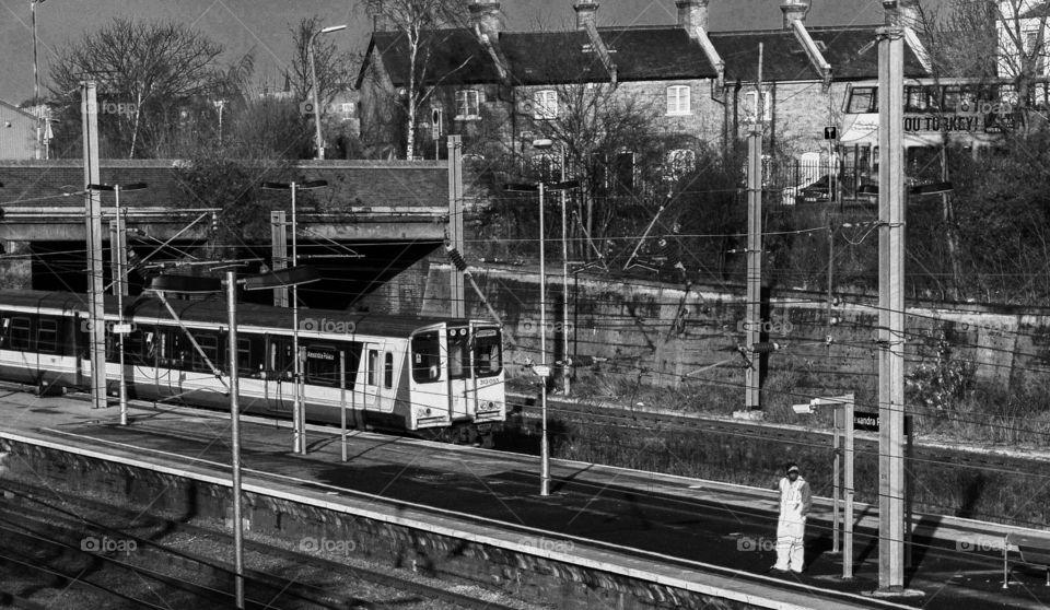 Train. Railway line 