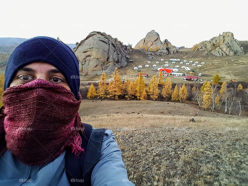 Me in a Mongolian Camp Ger