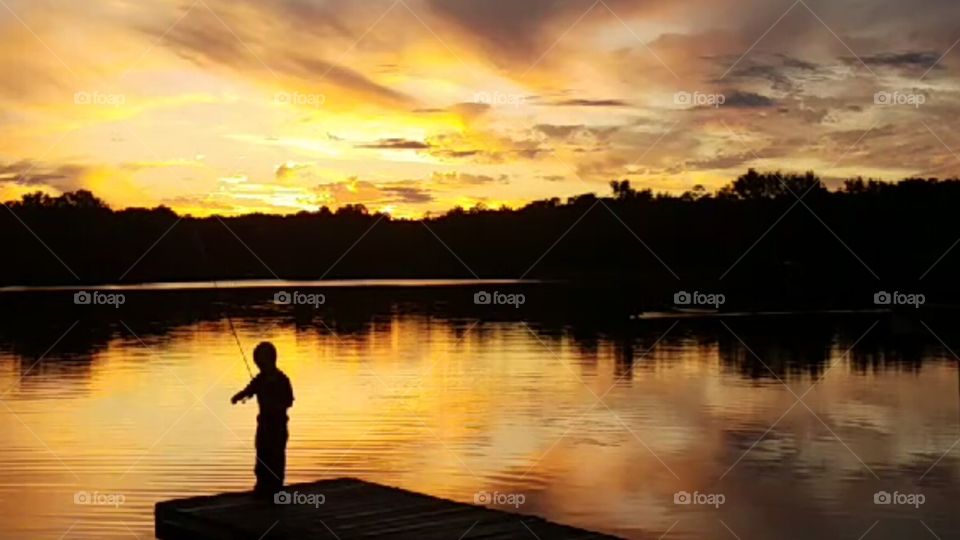 Over yonder at the dock