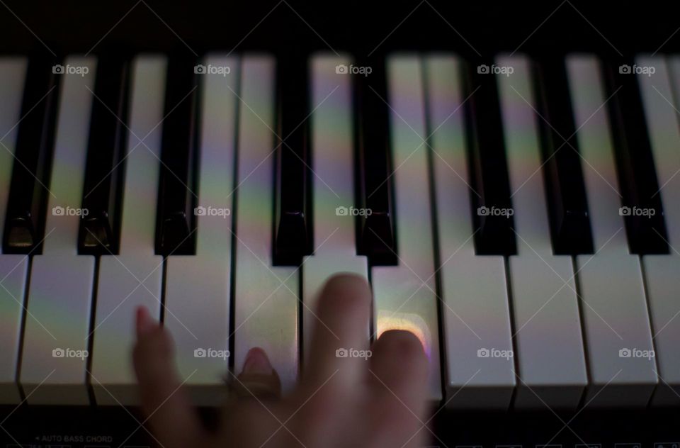 Rainbow rhythms on the keyboard