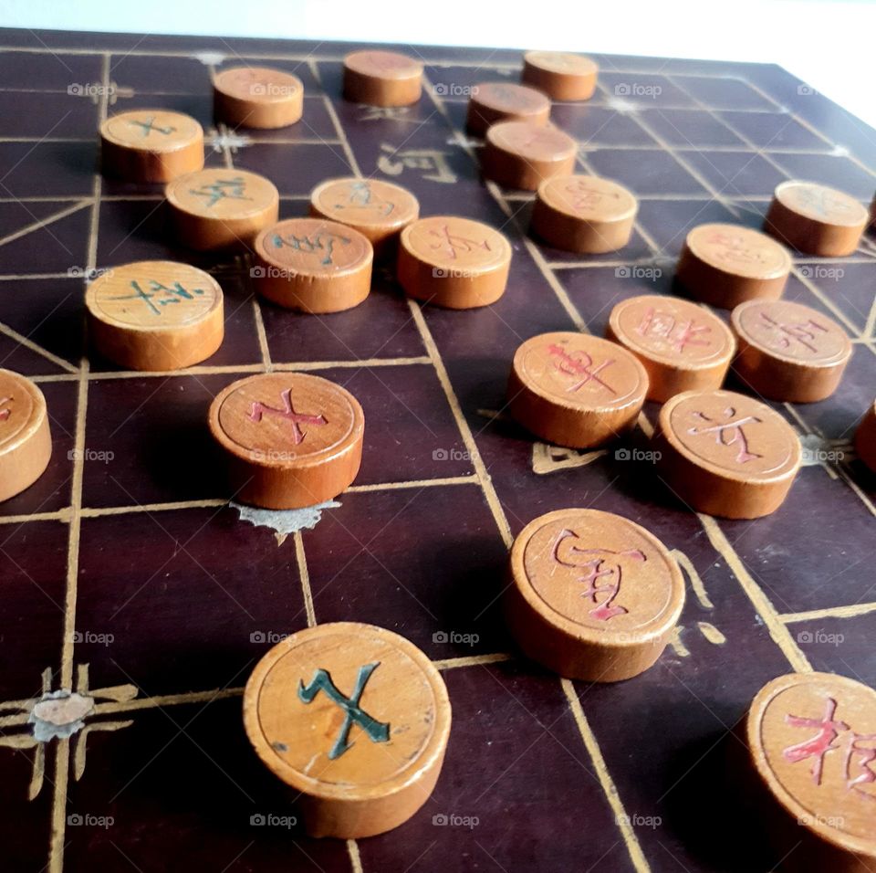 Chinese Traditional Wooden Chess (Xiangqi)