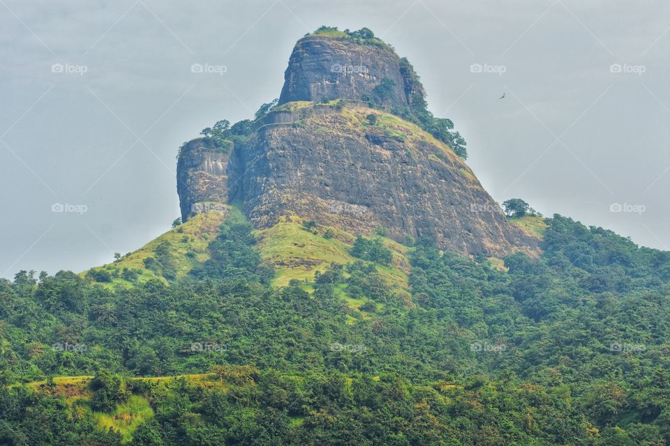 Beautiful mountain in Tamhini Ghat Raigad Maharashtra India at October 02,2018