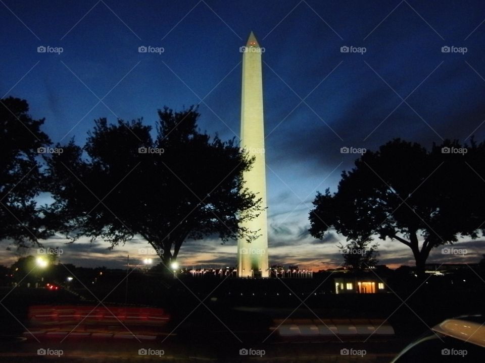 Washington Monument at Night