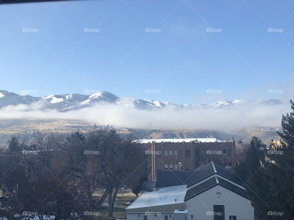 Winter view from Idaho State University Campus