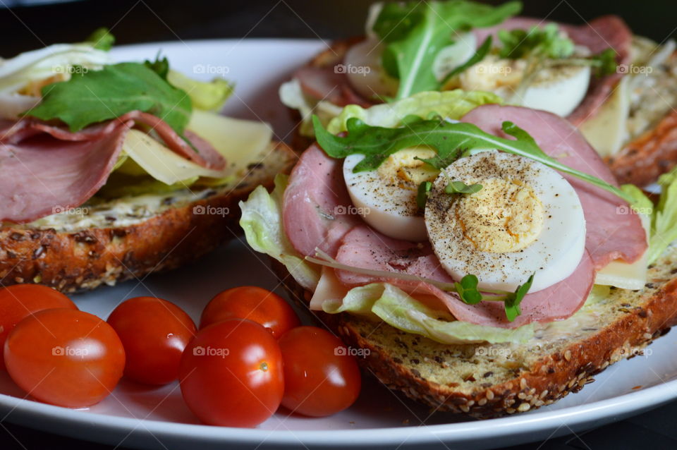 Close-up of healthy breakfast