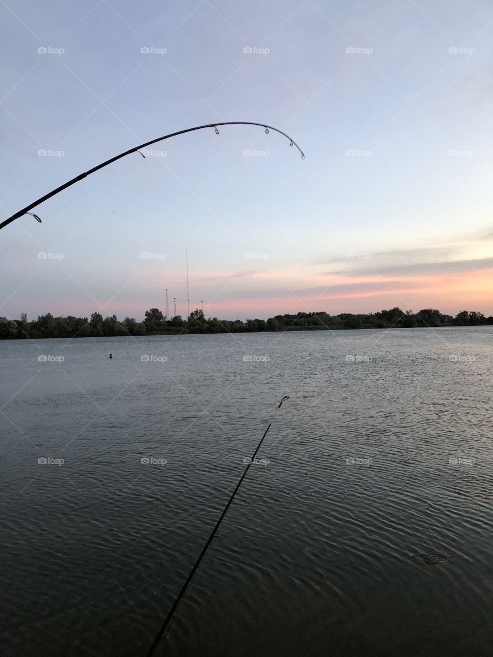 Big catch at sunset 