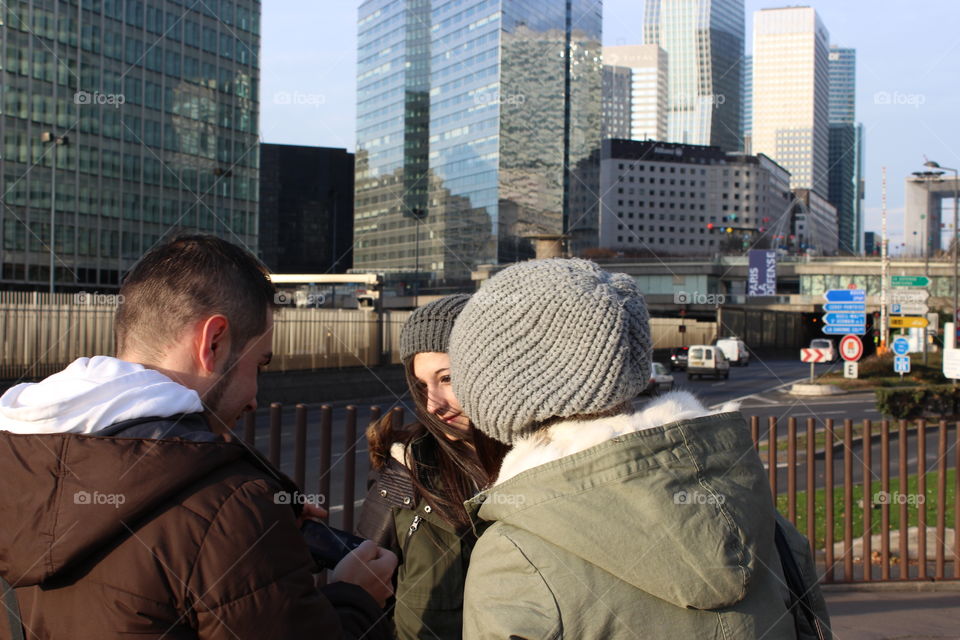 People at the Defence,Financial district,Paris