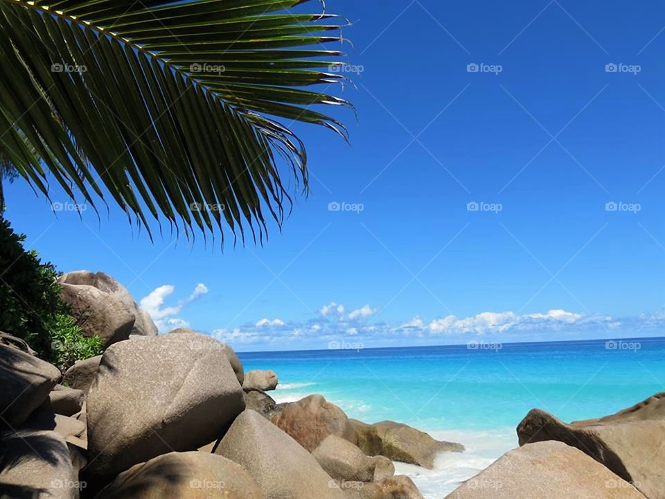 La Digue beach Mahé Island Seychelles