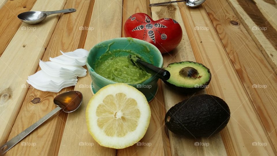 Avocado facial mask