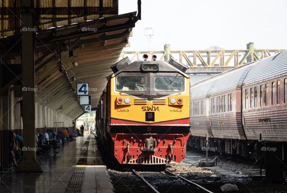 Thailand , Bangkok central train station