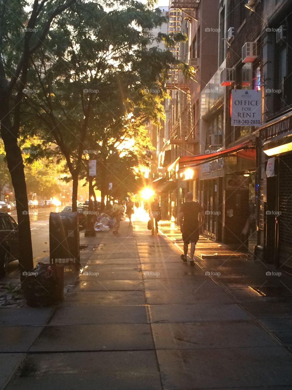 Sunset after the stormy weather