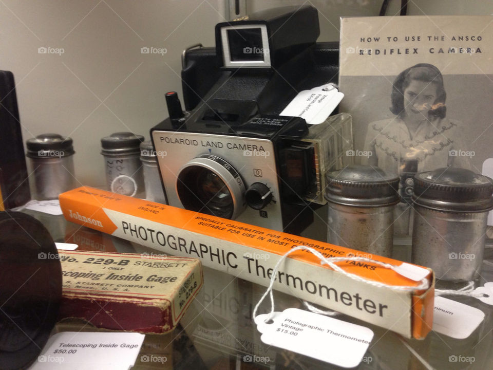 Old Polaroid camera