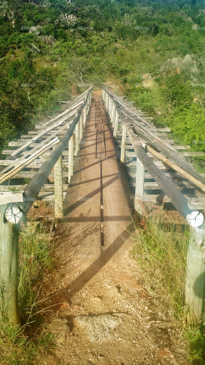 Vacation brigde ponte slaves places Way colonial Brazil wood Diamantina