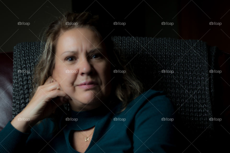 Portrait of a 55 year old woman