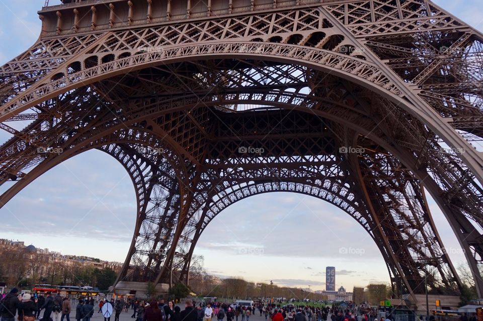Beneath the Eiffel Tower, Paris 