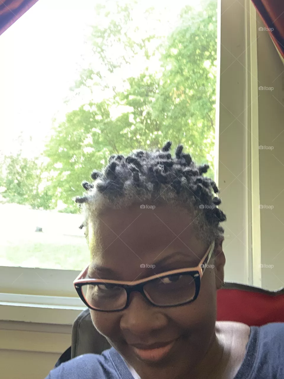 Hair twisted 