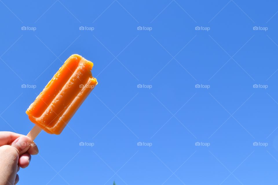 Orange popsicle