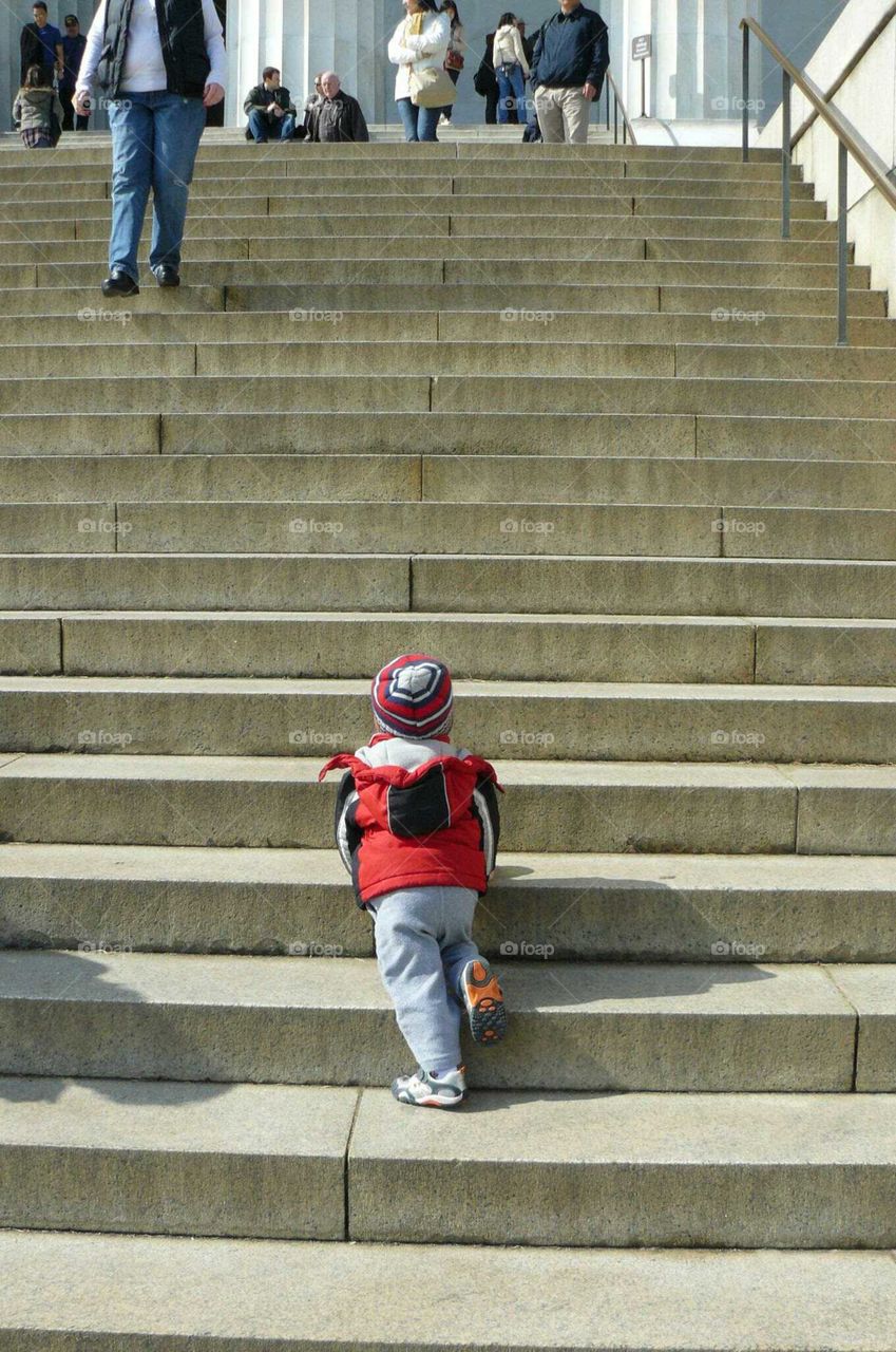 Steps at the Lincoln memorial