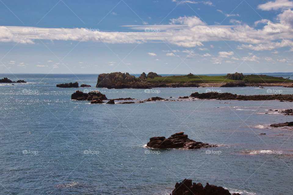 view of the coast of the sea