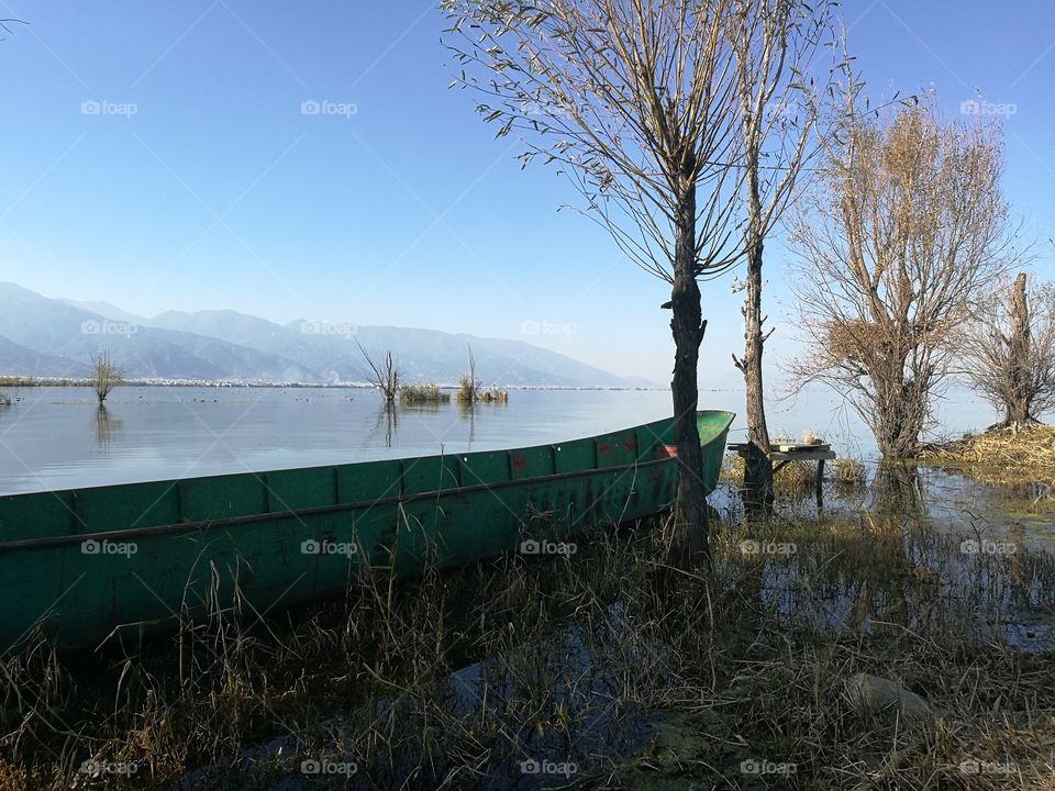 Er Hai Lake in Dali, Yunnan Province, China