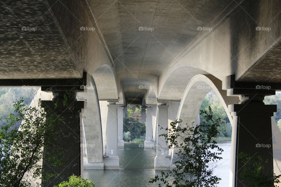 under bridge