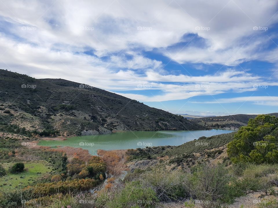 the sky and the mountains of Tunisia
