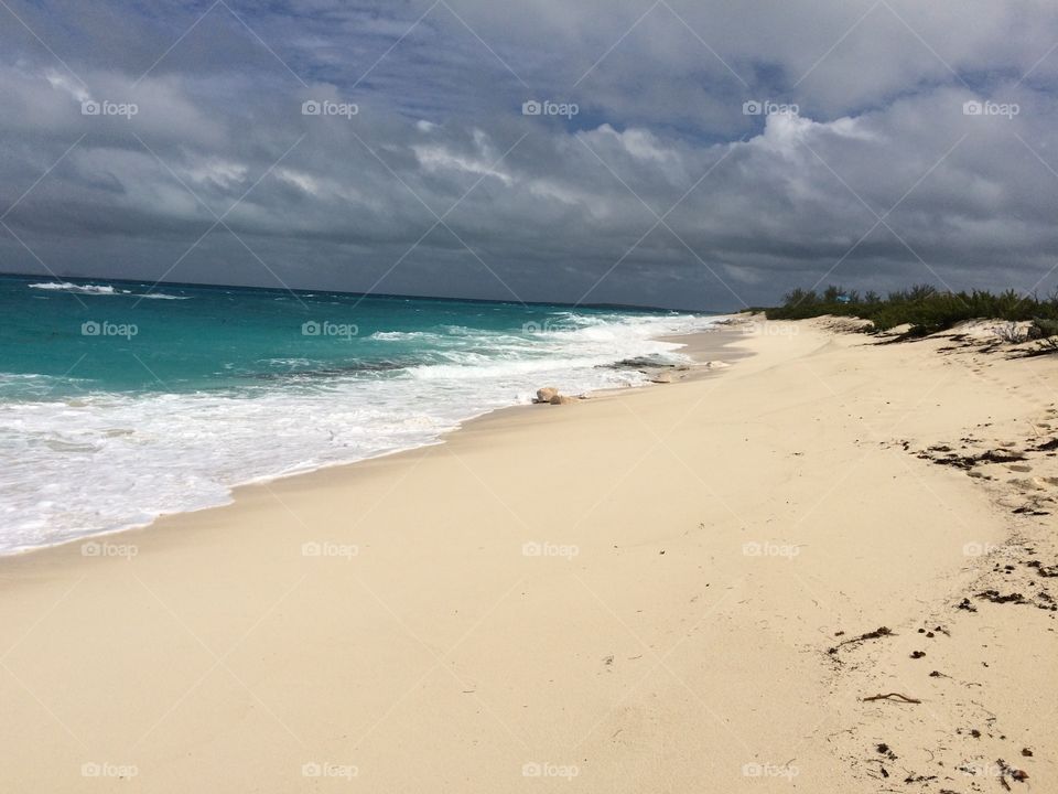 View of idyllic beach