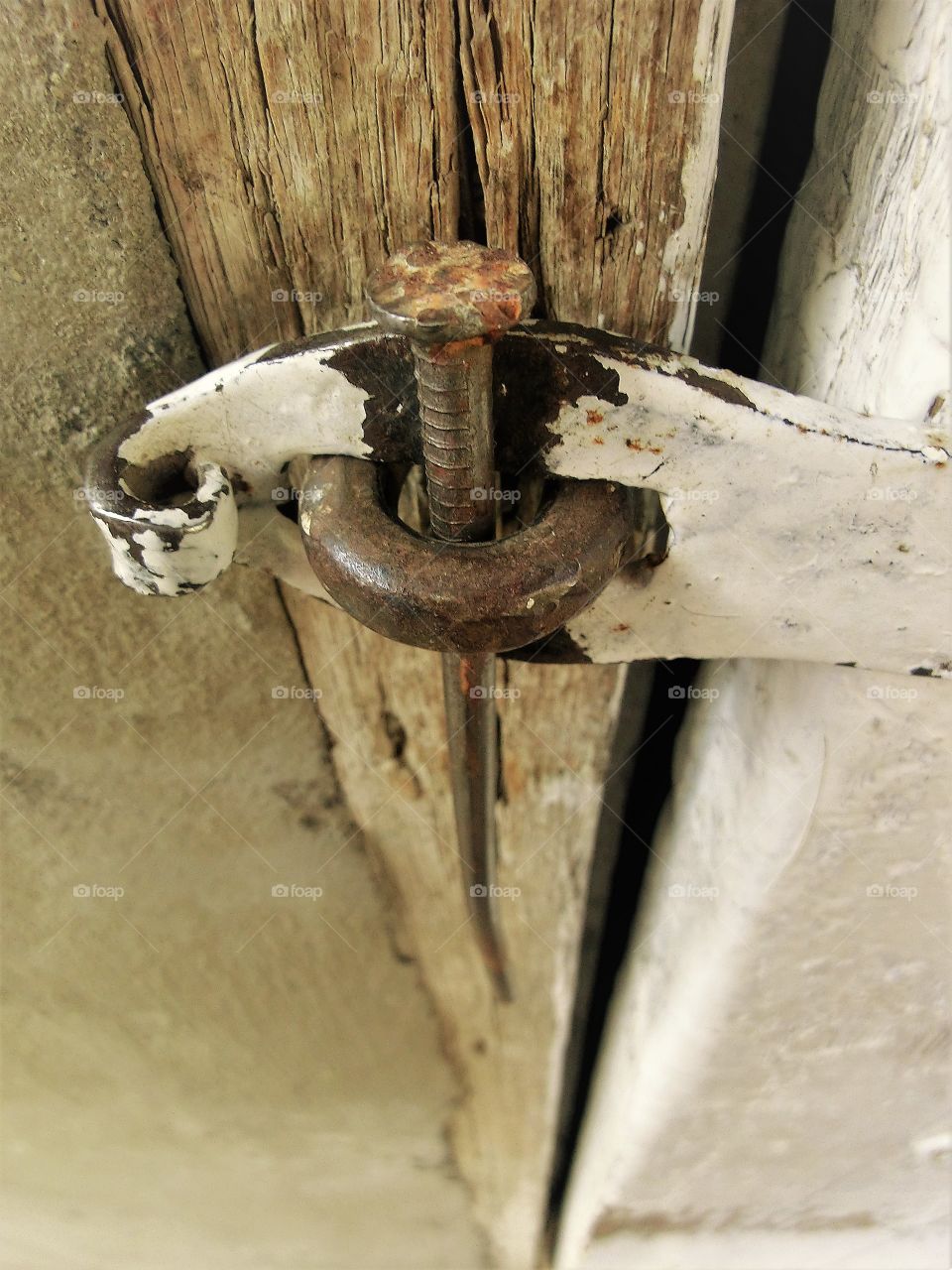 Bolted door to nail