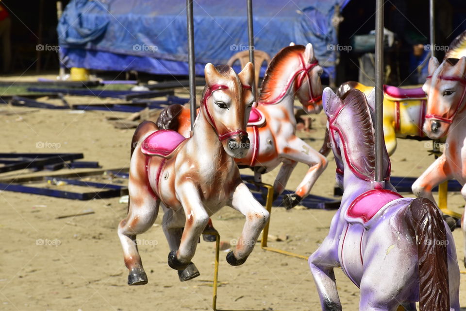 Horse doll for riding