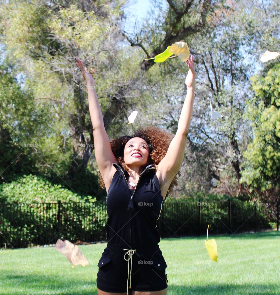 having fun in nature