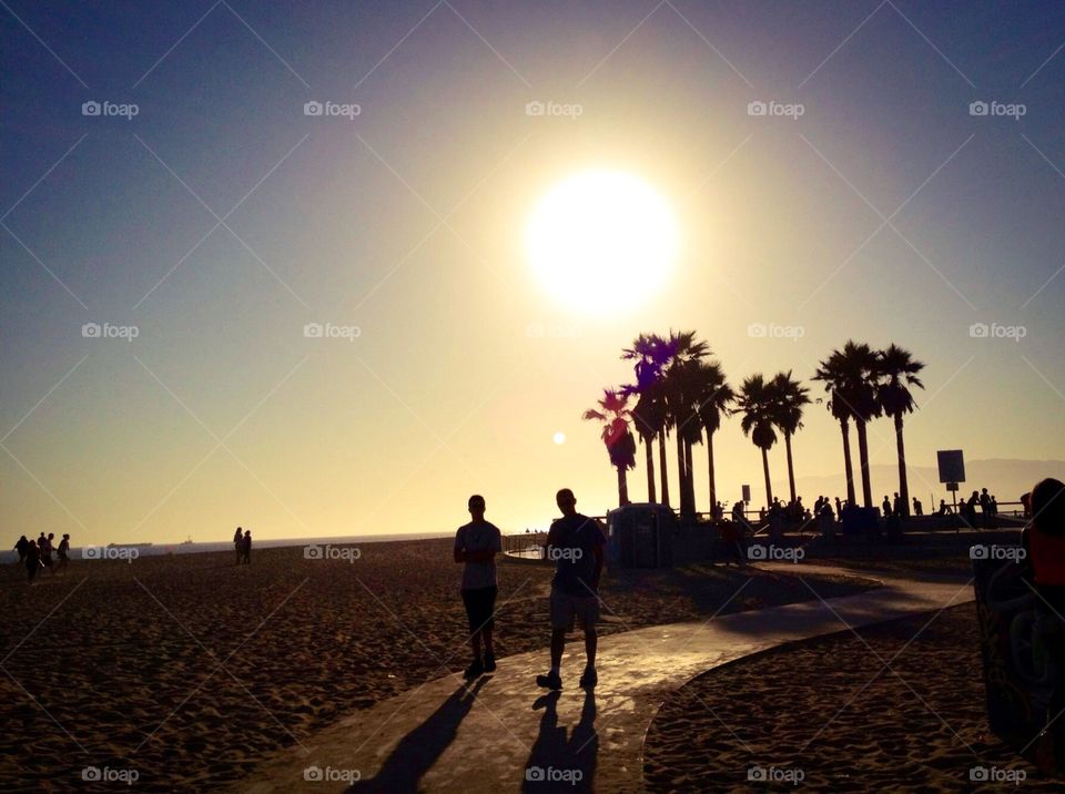 Sunset, Dawn, Sun, Beach, Backlit