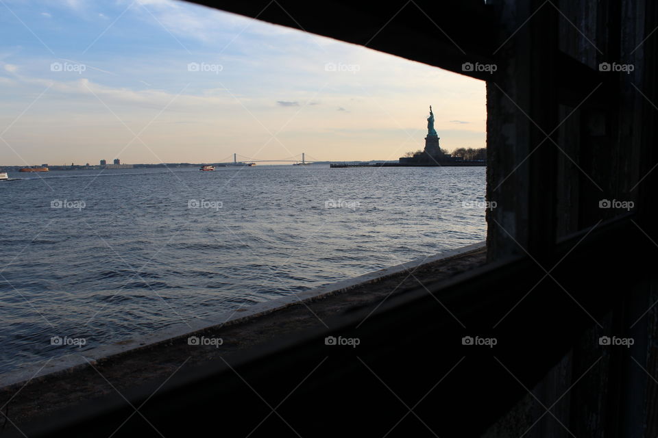 View from Ellis island 