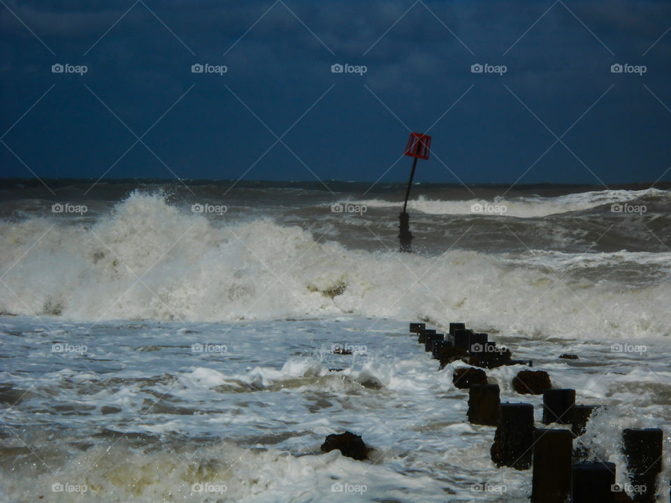 The storm is coming.  Norfolk, North Sea